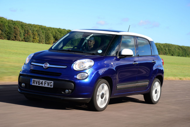 Обои картинки фото автомобили, fiat, 330, 2013г, синий, uk-spec, 500l