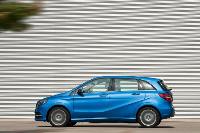 Обои картинки фото автомобили, mercedes-benz, cng, b, 200, синий, 2014г, w242