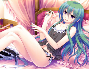 Картинка аниме unknown +другое koorihama juri saeki hokuto арт маникюр лак девушка