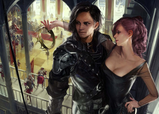 Картинка видео+игры legend+of+the+cryptids by totorrl доспех броня armor guard корона crown дворец palace замок castle тронный зал throne room кража steal разбойник плут rogue вор thief девушка рисунок арт legend of the cryptids кожа leather стража