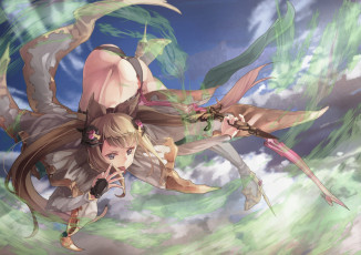 Картинка аниме животные +существа попа поза девушка арт saraki metella granblue fantasy