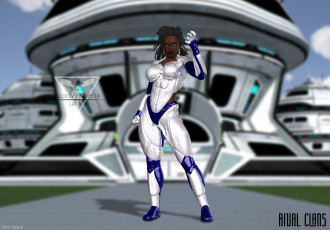 Картинка 3д+графика фантазия+ fantasy девушка фон взгляд