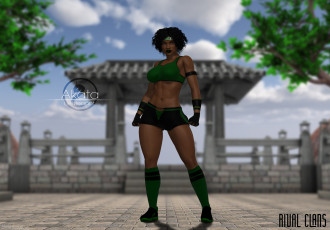 Картинка 3д+графика фантазия+ fantasy девушка поза фон взгляд