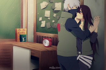 Картинка разное арты аниме арт наруто какаши девушка парень