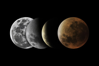 Картинка космос луна фазы