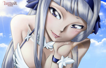 Картинка аниме fairy+tail фон взгляд девушка angel