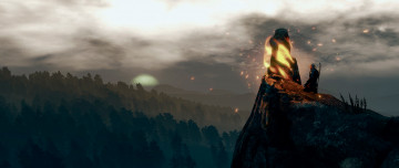 Картинка видео+игры the+witcher+3 +wild+hunt пейзаж место силы meditation ведьмак