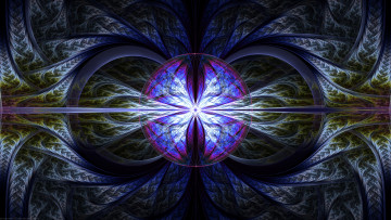 Картинка 3д+графика фракталы+ fractal узор фон цвета