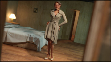 Картинка 3д+графика люди+ people фон взгляд девушка