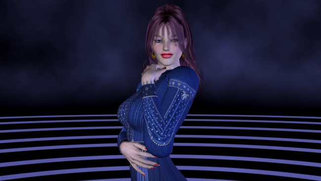 Обои картинки фото 3д графика, люди , people, фон, взгляд, девушка