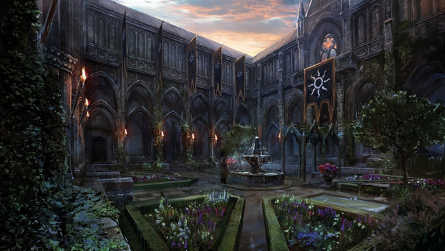 Обои картинки фото видео игры, the witcher 3,  wild hunt, замок