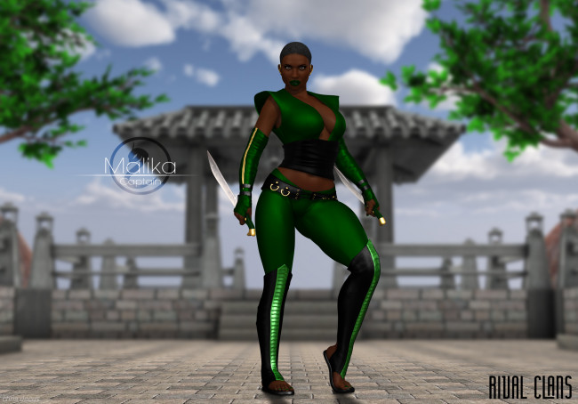 Обои картинки фото 3д графика, фантазия , fantasy, фон, взгляд, девушка, оружие