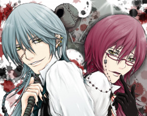 Картинка аниме kuroshitsuji парни