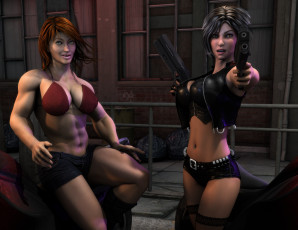 Картинка 3д+графика люди+ people фон взгляд девушки