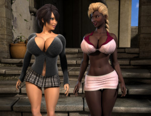 Картинка 3д+графика люди+ people фон взгляд девушки