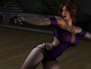 Картинка 3д+графика люди+ people взгляд девушка фон