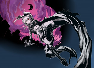 Картинка аниме touhou девушка фон взгляд