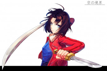 Картинка аниме kara+no+kyokai девушка взгляд фон