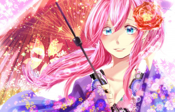 Картинка аниме vocaloid megurine luka