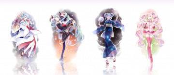 Картинка аниме vocaloid фон взгляд девушки