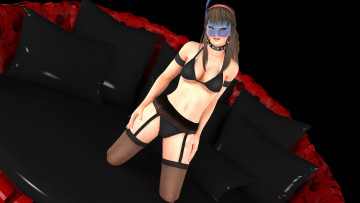 Картинка 3д+графика люди+ people девушка взгляд фон