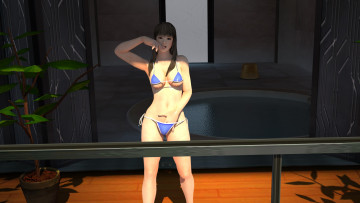 Картинка 3д+графика люди+ people фон взгляд девушка