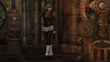 обоя 3д графика, люди , people, фон, взгляд, девушка