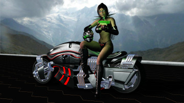 Картинка 3д+графика существа+ creatures девушка фон взгляд