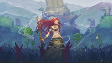 Картинка аниме магия +колдовство +halloween black light