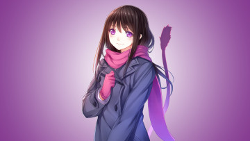 Картинка аниме noragami фон взгляд девушка