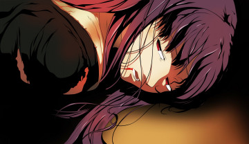 Картинка аниме kara+no+kyokai девушка фон взгляд