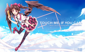 Картинка аниме touhou девушка фон взгляд