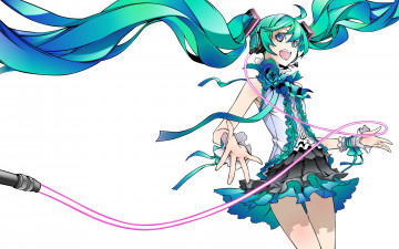 Картинка аниме vocaloid фон девушка взгляд