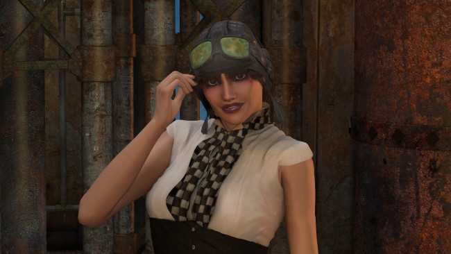 Обои картинки фото 3д графика, люди , people, девушка, взгляд, фон