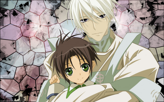 Обои картинки фото аниме, 07 ghost, фон, взгляд, девушка