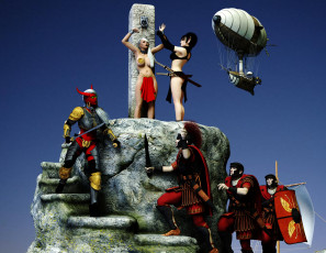 Картинка 3д+графика фантазия+ fantasy фон взгляд девушки