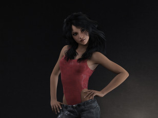 Картинка 3д+графика люди+ people фон взгляд девушка