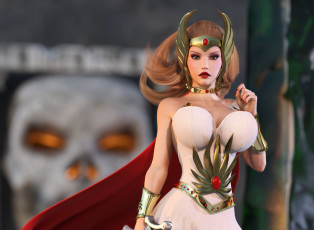 Картинка 3д+графика фантазия+ fantasy фон взгляд девушка