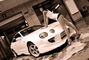 Картинка автомобили -авто+с+девушками celica toyota