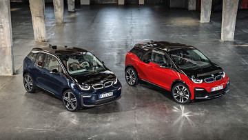 обоя bmw i3 and i3s 2018, автомобили, bmw, i3, 2018, i3s