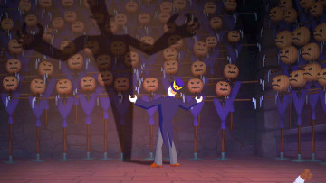 Картинка мультфильмы иван+царевич+и+серый+волк+3 человек тыква шляпа манекен