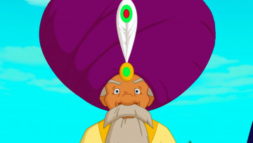 обоя мультфильмы, иван царевич и серый волк 3, дедушка, лицо