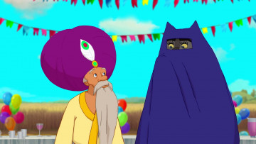 обоя мультфильмы, иван царевич и серый волк 3, дедушка, борода, паранджа