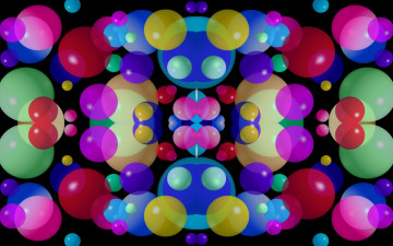 Картинка 3д+графика шары+ balls цвета фон узор