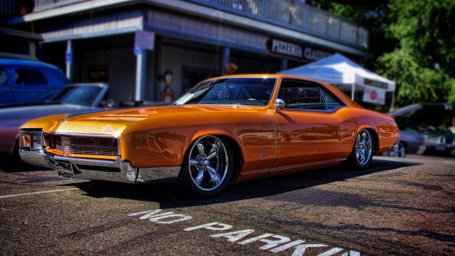 Обои картинки фото автомобили, выставки и уличные фото, buick, riviera