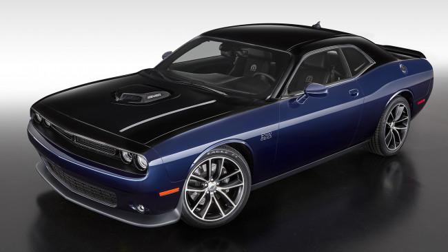 Обои картинки фото dodge challenger mopar contusion blue 2017, автомобили, dodge, challenger, mopar, contusion, blue, 2017
