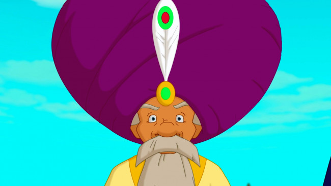 Обои картинки фото мультфильмы, иван царевич и серый волк 3, дедушка, лицо