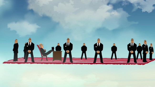 Обои картинки фото мультфильмы, иван царевич и серый волк 3, ковер, люди, облака, охрана