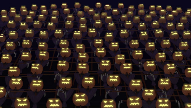 Обои картинки фото мультфильмы, иван царевич и серый волк 3, тыква, много, свет