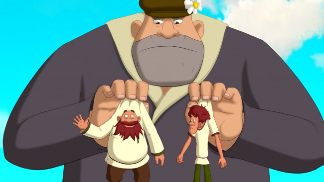 Обои картинки фото мультфильмы, иван царевич и серый волк 3, великан, мужчина, эмоции